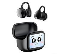 Écouteurs de traduction de langue AI, écouteurs Bluetooth 6.0, écran tactile LCD, traducteurs de traduction en temps réel pour 144 langues (traduction noir)