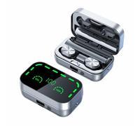 Écouteurs de Traduction en 144 Langues, écouteurs de Traduction Bluetooth avec Lampe de Poche à Affichage Numérique, écouteurs de Traduction sans Fil Stéréo HiFi, Autonomie en