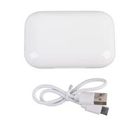 Écouteurs de traduction en temps réel, écouteurs de traducteur Bluetooth sans fil, réduction du bruit, prise en charge multilingue pour les voyages d'affaires, PC, matériau ABS (Blanche)