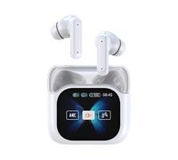 Écouteurs de traduction IA - 140 langues voix en temps réel, format de poche compact de 3,8 cm, suppression du bruit avec écran LED | Interprétation intelligente instantanée pour l'apprentissage des