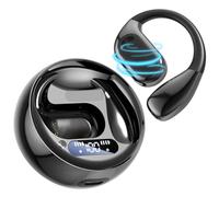 Écouteurs de traduction IA sans fil, Bluetooth 5.4 à conduction osseuse, résistants à la transpiration, ajustement sûr pour la course, la gym, la chaîne hi-fi, affichage de l'alimentation LED