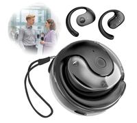 Écouteurs de traduction linguistique AI améliorée et accents en temps réel, compatibles avec iOS et Android, écouteurs de traduction Bluetooth pour les voyages d'affaires et l'apprentissage