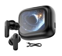 Écouteurs De Traduction Temps Réel | Écran Tactile LCD Annulation Du Bruit,IA Casque Traduction Linguistique Écouteurs,pour Hommes Femmes Voyage Voyage d'Affaires Travail Études Sports Intérieur Extér