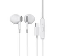 Écouteurs de type C - Écouteurs filaires USB C, son stéréo, basses profondes, suppression du bruit, accessoire de musique, outil d'appel téléphonique pour smartphones, tablettes, ordinateurs portables