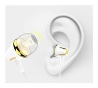 Ecouteurs design pour "samsung galaxy a41" smartphone avec micro reglage kit main libre casque universel jack (bleu)