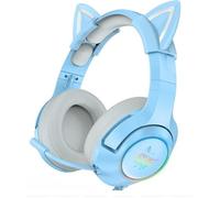Écouteurs d'oreille de chat Casque avec micro pour Xbox one / PS4 / PC / Nintendo Switch- ONIKUMA K9 Bleu