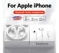 Écouteurs d'origine pour Apple iPhone 15 14 11 12 13 Pro Max écouteurs XR X XS 8 Plus Bluetooth écouteurs filaires accessoires de casque 3.5mm Jack