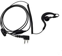 Écouteurs en forme de G - Prise jack 2 broches - PTT et VOX avec clip de maintien - Compatible avec les appareils radio Mindland G7 / Pro G6 / G9 / Pro G12 GXT250 GXT550 GXT650 LXT80 Alan39