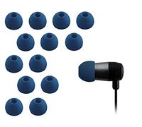 Écouteurs en Silicone de Remplacement - XcessorCompatible avec la Plupart des Marques d’écouteurs.7 Paires (Lot de 14 pièces).-Taille S. Couleur :Bleu foncé. s Noir foncé