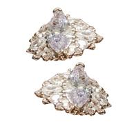 Écouteurs en strass avec nœud - accessoire d'oreille ouverte à clipser, décoration élégante en zircone, bijoux DIY amovibles | Charme d'écouteur élégant et étincelant pour la personnalisation des écou