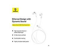 Ecouteurs - - Encok CZ20 - Type-C - Blanc - Intra-auriculaire