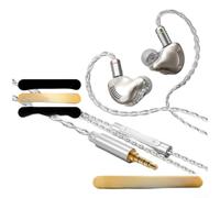Écouteurs ergonomiques en silicone pour une longue session (B) | Pilotes audio Hi-Fi, pour une réponse riche des basses, des aigus détaillés, un son de jeu immersif, une prise jack 3,5 mm