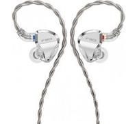 FiiO Écouteurs intra-auriculaires JH5 – hybride 1DD+4BA, câble détachable 3,5 mm, argent