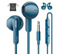 Ecouteurs Filaire, 3.5mm Intra écouteurs avec Microphone HD pour Samsung | Anti-Bruit Casque, Deep Bass écouteur Jack 3,5mm pour iPhone, Samsung, Huawei, Sony, Xiaomi, Oppo, Ordinateur,Bleu