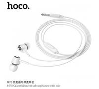 Écouteurs Filaire Blancs Hoco M70 Graceful Carbon