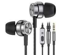 Ecouteurs Filaire, Ecouteurs Intra-Auriculaires avec Microphone HD, Anti-Bruit Casque, Deep Bass,Jack 3.5mm, pour Samsung, iphone et la Plupart des Appareils 3,5 mm