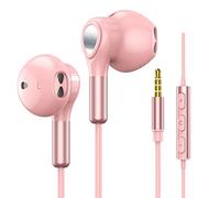 Ecouteurs Filaire, Ecouteurs Intra-Auriculaires Filaire, Casque avec Microphone et Contrôle du Volume HiFi Stéréo Jack 3.5mm pou Tablettes et Ordinateurs Portables Samsung, Huawei, iPhone, MP3 Players