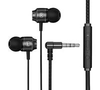Écouteurs Filaire Intra-Auriculaires Magnétiques pour iPhone, Écouteurs Stéréo HiFi Filaire avec Microphone et Contrôle du Volume pour iPad Huawei Galaxy MP3, Jack 3,5 mm Appel Casque