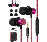 Ecouteurs Filaire Magnétique pour Xiaomi Redmi 14C 13C Note 14 13 Pro A3 | Écouteurs Intra-Auriculaires,Oreillettes Filaires avec Micro,Anti Bruit Casque,pour Samsung A15 A06 A25 A05s A04s Moto g34