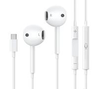 Ecouteurs filaire pour iPhone 16/16 PLUS/16 PRO/16 PRO MAX/16e/15/15 PLUS/15 PRO/15 PRO MAX - écouteurs intra-auriculaires avec Microphone et Contrôle du Volume Phonillico®
