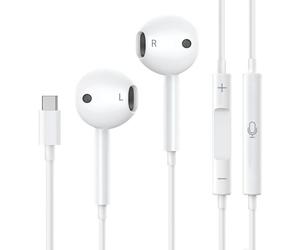 Ecouteurs filaire pour iPhone 16/16 PLUS/16 PRO/16 PRO MAX/16e/15/15 PLUS/15 PRO/15 PRO MAX - écouteurs intra-auriculaires avec Microphone et Contrôle du Volume Phonillico®
