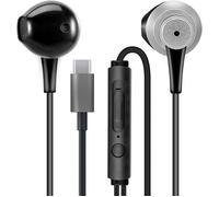 Écouteurs Filaire Type C,Casque avec Micro et Contrôle du Volume,pour Samsung,Xiaomi,iPad Pro,Huawei,OnePlus,Google Pixel,Noir