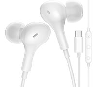 Ecouteurs Filaire USB C avec Microphone pour iPhone 17 18 Pro Max 16 Plus | Casque USB Type-C pour xiaomi redmi Note 14 pro5g poco x7 Pro 14t 15 Ultra Pixel 9 10 9a Magic 7 Lite 400 Smart 200, Blanc