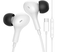 Ecouteurs Filaire USB C avec Microphone pour iPhone 17 18 Pro Max 16 Plus | Casque USB Type-C pour xiaomi redmi Note 14 pro poco x7 Pro 14t 15 Ultra Pixel 9 10 9a Magic 7 Lite 400Smart 200, BlancNoir