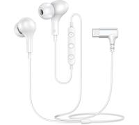 Ecouteurs Filaire USB C pour Google Pixel 10 Pro Fold 9a 8 9 7 Blanc Écouteurs Intra-auriculaire USB C Filaire avec Microphone