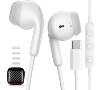 Ecouteurs Filaire USB C pour OPPO Reno16 F 5G/Galaxy A17 A56 A16 S26, Blanc