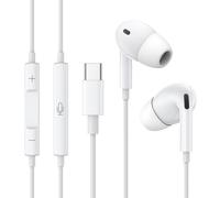 Écouteurs Filaire USB C Type C Asque HiFi Stéréo Intra-Auriculaires Filaire Écouteurs avec Micro et Contrôle du Volume，Compatible avec iPhone 15/Samsung Galaxy S23/S22/S21,Google Pixel