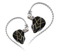 écouteurs filaires 20BA Unités d'armature équilibrée Basse stéréo Moniteur DJ écouteurs à suppression de bruit Casque de sport 3,5 mm, Noir, sans micro