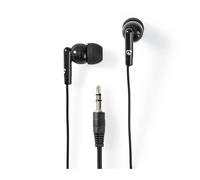 Écouteurs Filaires 3.5 mm avec Contrôle du Volume Noir