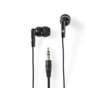 Écouteurs filaires | 3,5 mm | Longueur du câble: 1.20 m | Noir