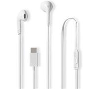 Écouteurs Filaires 3.5mm avec Micro et Contrôle du Volume 1.2m Nedis Blanc Blanc