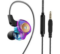 Écouteurs Filaires 3.5mm Intra-Auriculaires Oreillettes Filaires ecouteur Anti-Bruit Casque et ecouteurs Ergonomique Stéréo Microphone Compatible MP3/4 Gaming