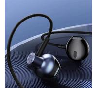écouteurs filaires 6D stéréo basse casque intra-auriculaire 3.5mm Jack casque avec micro pour Xiaomi Samsung iPhone 6 Bleu