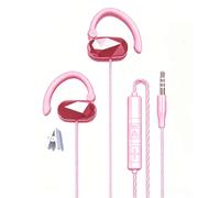 Écouteurs filaires à oreilles ouvertes pour ordinateur portable, PC, écouteurs filaires de 3,5 mm avec micro supra-auriculaire avec crochet d'oreille pour iPhone 5 6S Plus pour Galay A25 A15 A14 A03s