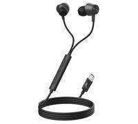 Écouteurs Filaires - AKASHI - USB-C - Réduction de Bruit - Micro Intégré - Noir