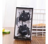 Écouteurs filaires avec dessin animé lapin mignon, oreillettes de Sport, avec micro, basse profonde, stéréo, 3.5mm, pour Samsung Huawei Xiaomi Vivo Oppo