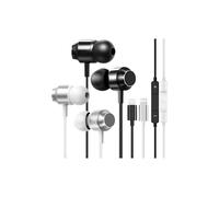 Écouteurs filaires avec micro et isolation phonique, compatibles avec iPhone 14/13/12/11/Pro/Max/XR/8/7 Plus - Lot de 2