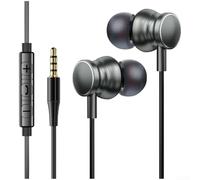 Écouteurs filaires avec microphone et connecteur de type C de 3,5 mm pour smartphones, musique et jeux, câble de 1,2 m sans enchevêtrement avec télécommande intelligente, (A)