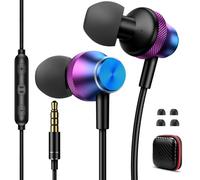 Écouteurs filaires avec microphone et prise jack 3,5 mm pour iPhone, iPad, iPod, Chromebook, ordinateurs portables, écouteurs filaires antibruit avec micro pour ordinateur, PC, école, commutateur MP3