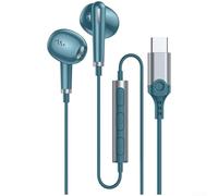 Écouteurs filaires avec microphone pour téléphones Android et ordinateurs - Connecteur de type C de 3,5 mm - Pilote dynamique de 12 mm - Son Hifi - Blanc - Longueur du câble : 1,2 m