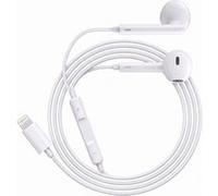 Ecouteurs Filaires Avizar Lightning pour iPhone SE 2022 avec Micro intégré Blanc Blanc