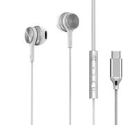 Écouteurs filaires de Type C,casque d'écoute stéréo HiFi avec contrôle du Volume,avec micro HD,3.5mm,pour Samsung Galaxy Bleu