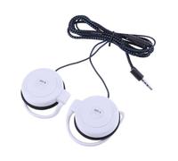 Écouteurs filaires de type clip - supra-auriculaire robuste de 3,5 mm | Téléphone portable stéréo MP4, casque de yoga, exercice, jogging, entraînement, jogging, randonnée, course à pied compact
