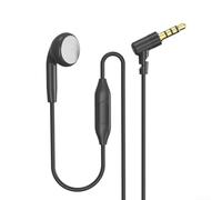 Écouteurs filaires d'un seul côté avec microphone 120 cm pour câble TPU pour salle de sport, course à pied, appels mains libres (angle de 3,5 mm)