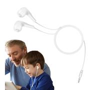 Écouteurs filaires - Écouteurs HiFi avec prise jack 3,5 mm, suppression du bruit, écouteurs intra-auriculaires en silicone isolant du bruit pour téléphones, ordinateurs portables, lecteurs MP3 et