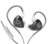 écouteurs Filaires Intra-Auriculaires Dynamiques HiFi Annulation du Bruit Jeu de Sport écouteurs Cable Détachable Bouchons d'Oreilles Casque avec Microphone,Noir